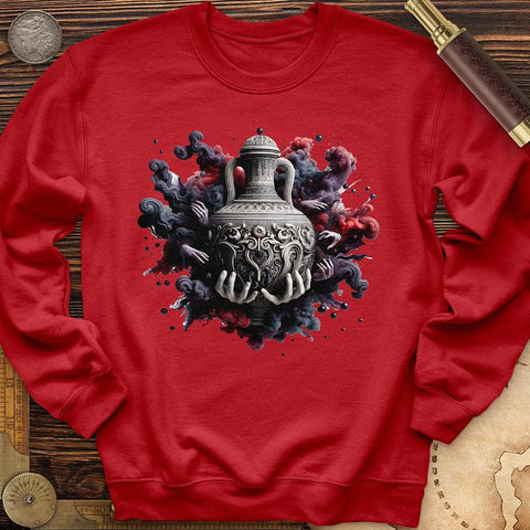 An Ornate Ancient Crewneck Red / S