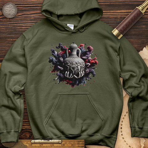 An Ornate Ancient Hoodie Military Green / S