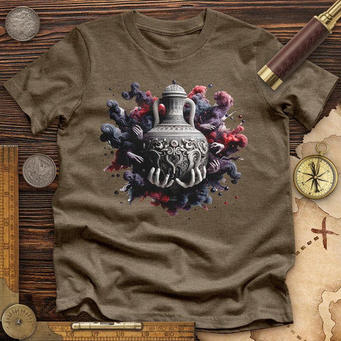 An Ornate Ancient Premium QualityTee Heather Olive / S