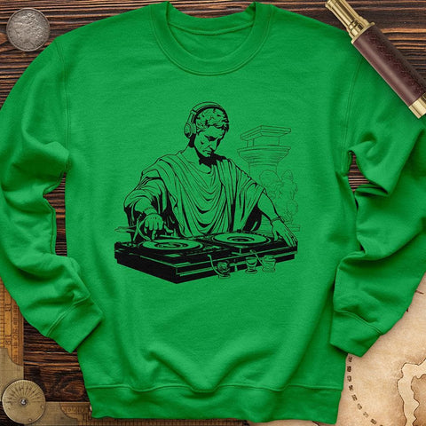 Ancient DJ Music Crewneck Irish Green / S