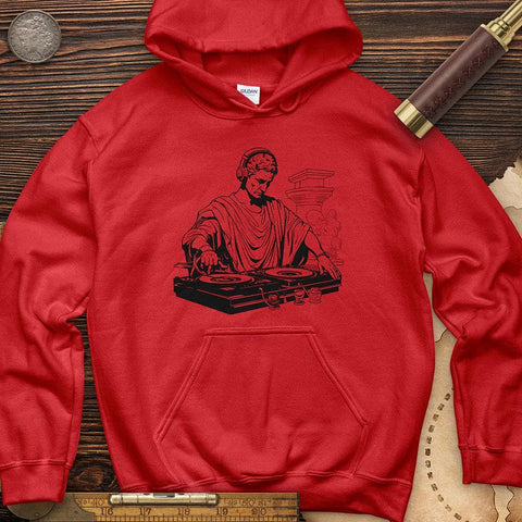 Ancient DJ Music Hoodie Red / S