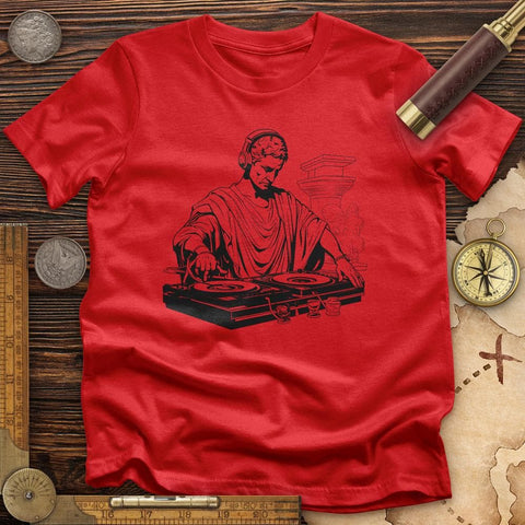 Ancient DJ Music T-Shirt Red / S