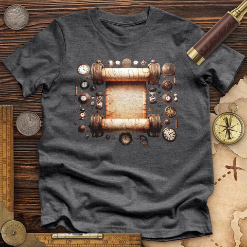 Ancient Scroll High Quality Tee Dark Grey Heather / S