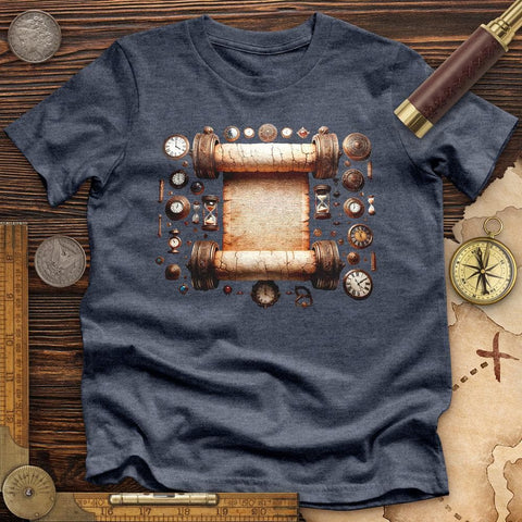 Ancient Scroll High Quality Tee Heather Navy / S