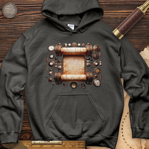 Ancient Scroll Hoodie Charcoal / S