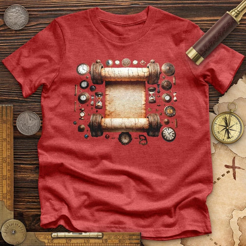 Ancient Scroll Premium QualityTee Heather Red / S