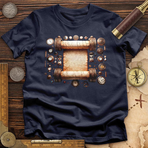Ancient Scroll T-Shirt Navy / S