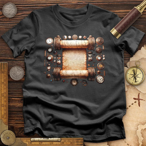 Ancient Scroll T-Shirt Charcoal / S