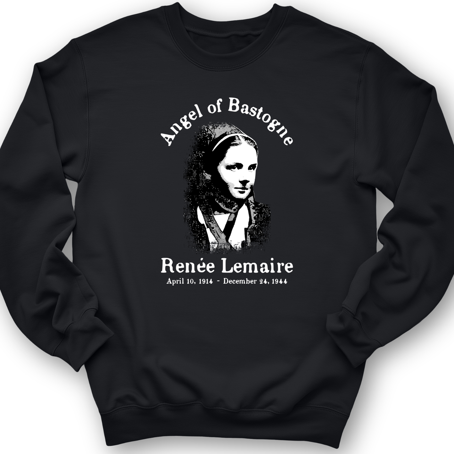 Angel of Bastogne Crewneck Black / S