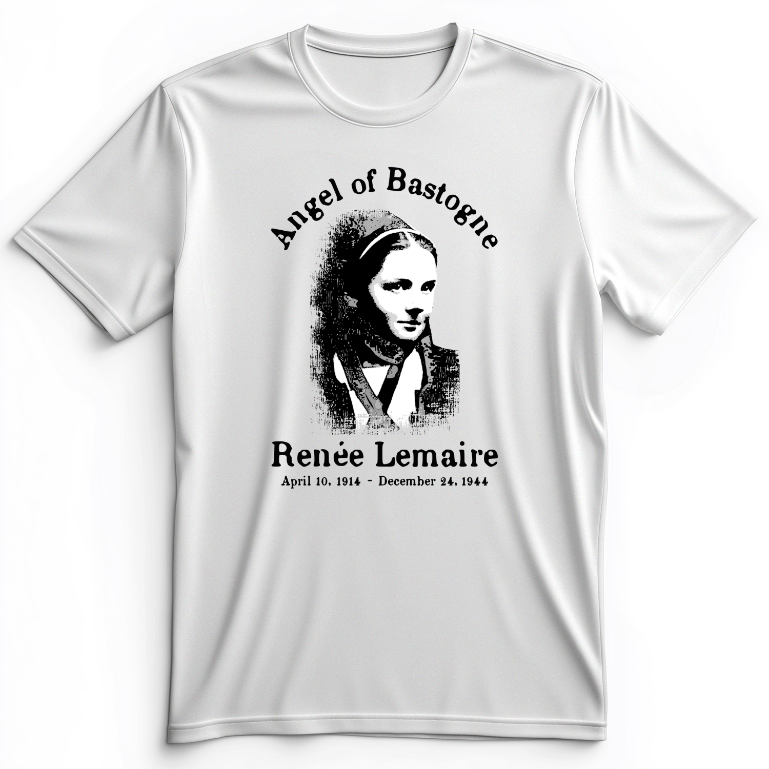 Angel of Bastogne Premium Tee White / S