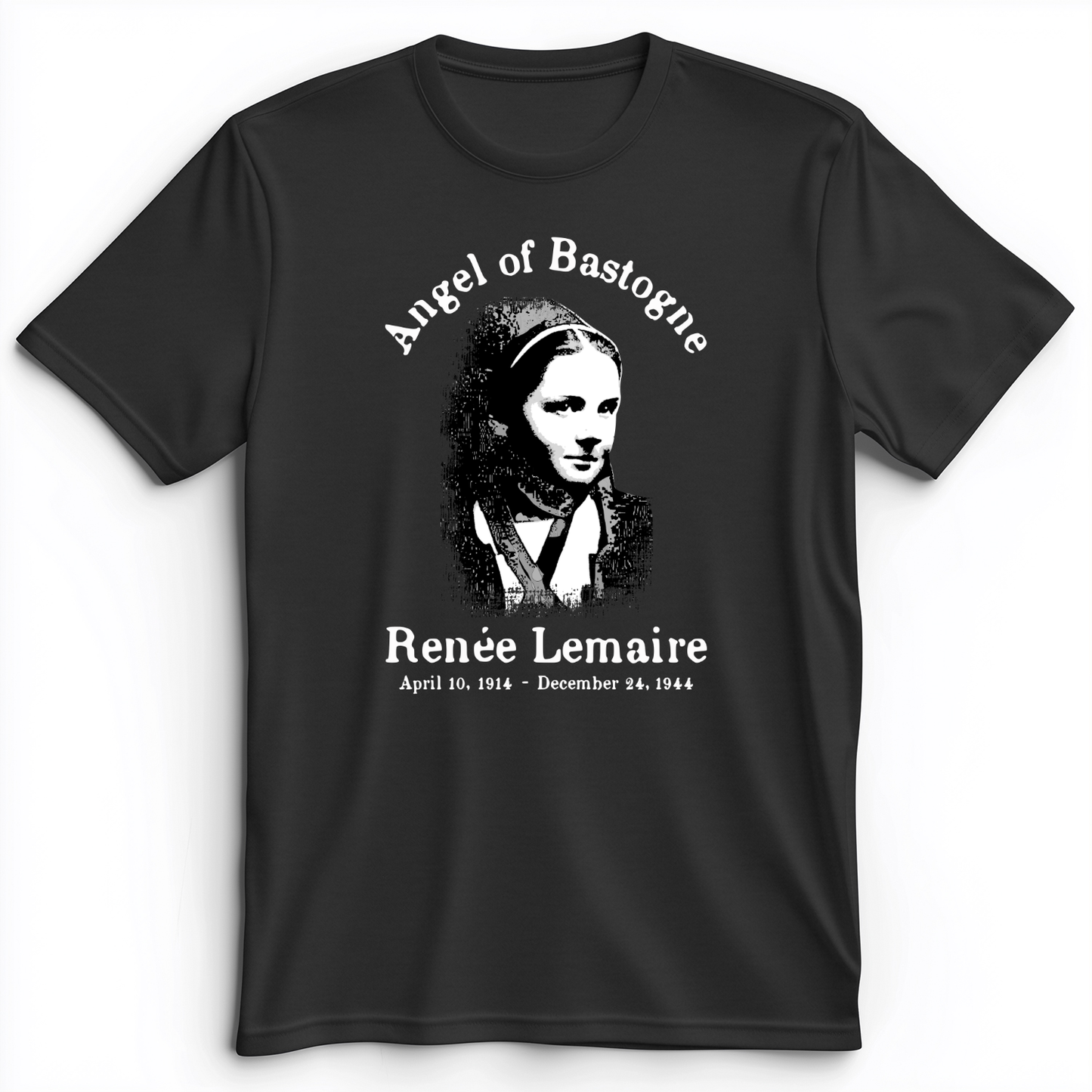 Angel of Bastogne Premium Tee Dark Grey Heather / S