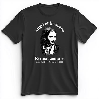 Angel of Bastogne Premium Tee Dark Grey Heather / S