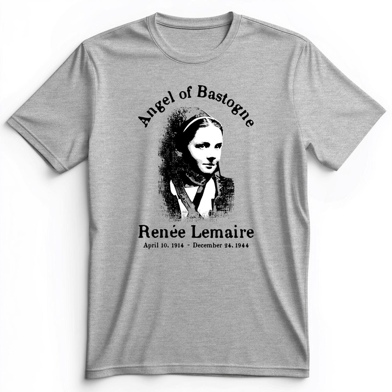 Angel of Bastogne Premium Tee Athletic Heather / S