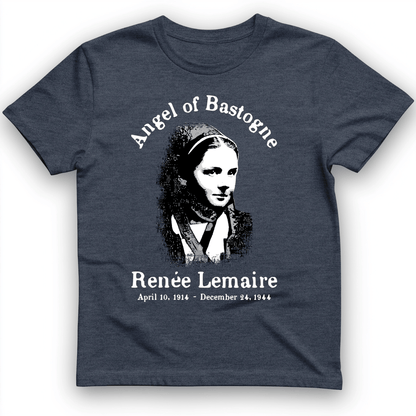 Angel of Bastogne T-Shirt Heather Navy / S