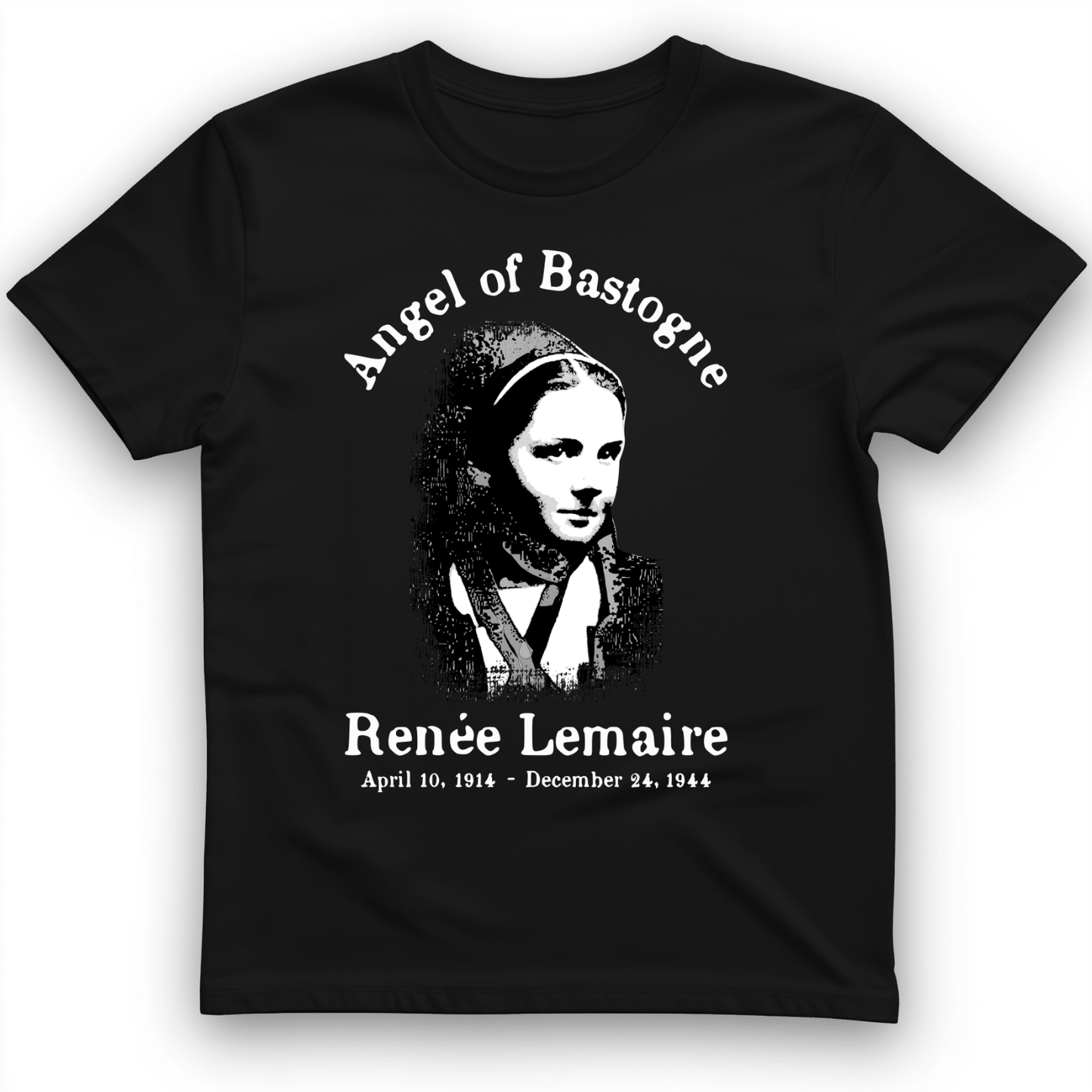 Angel of Bastogne T-Shirt Black / S