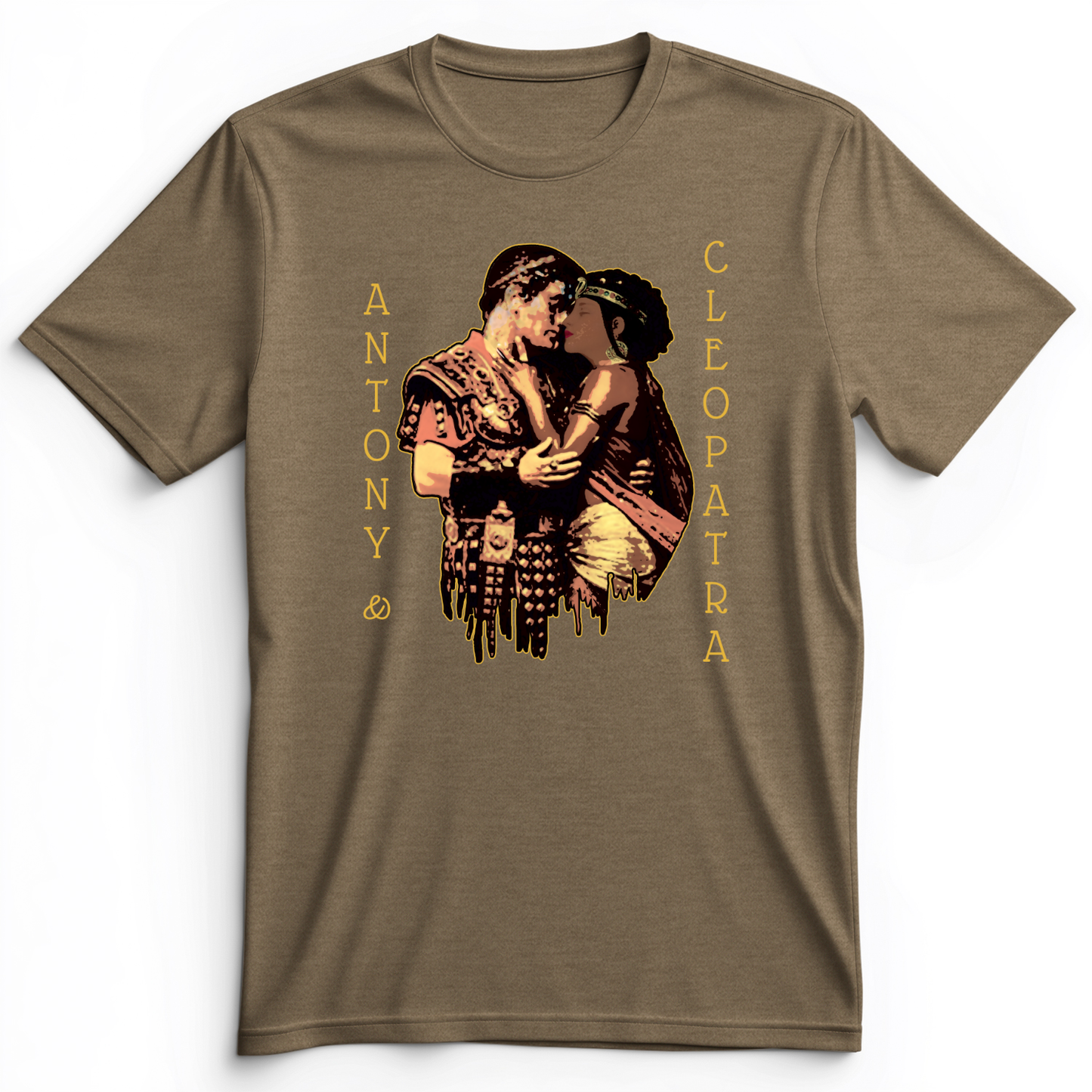 Antony And Cleopatra Premium Tee Heather Olive / S