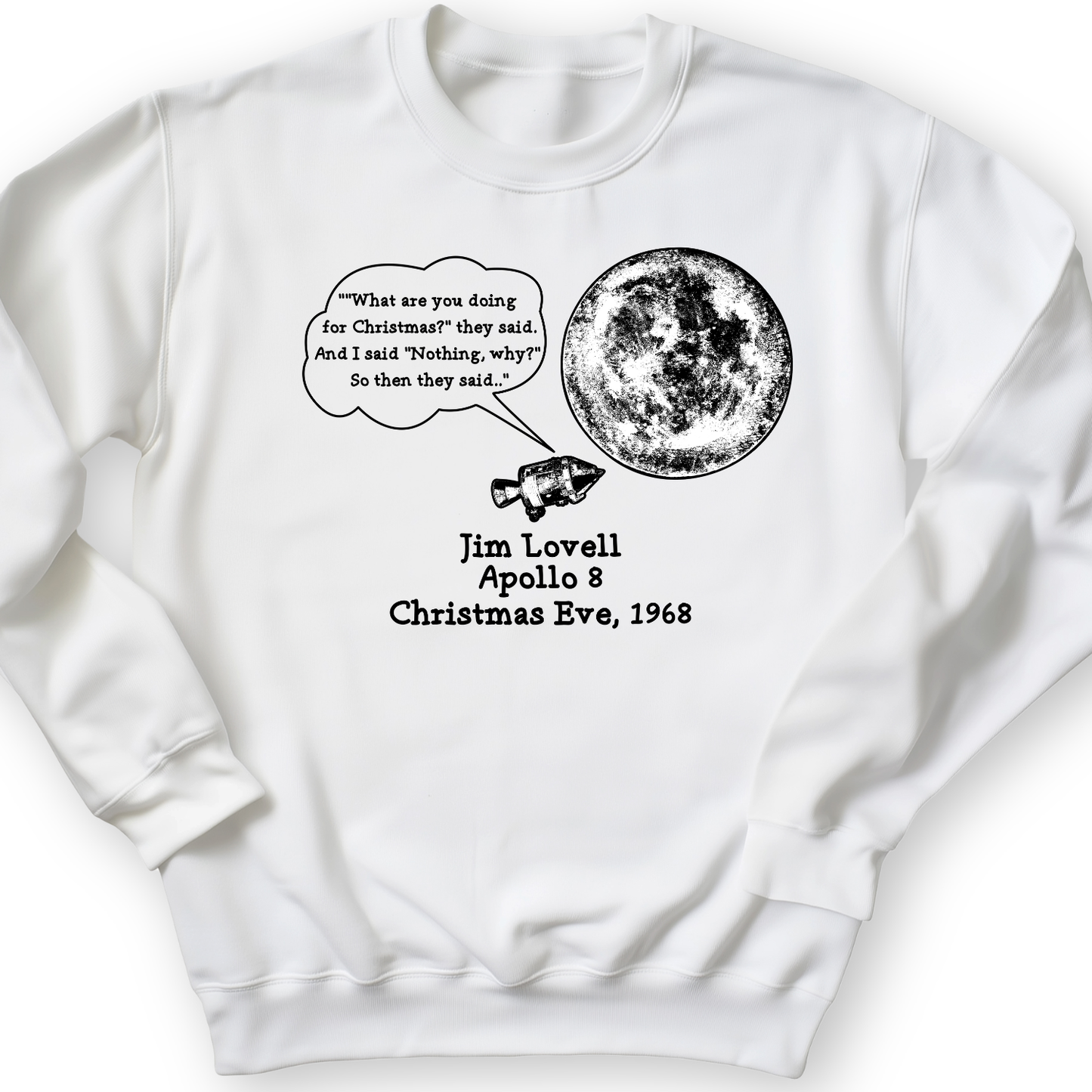 Apollo 8 Crewneck White / S