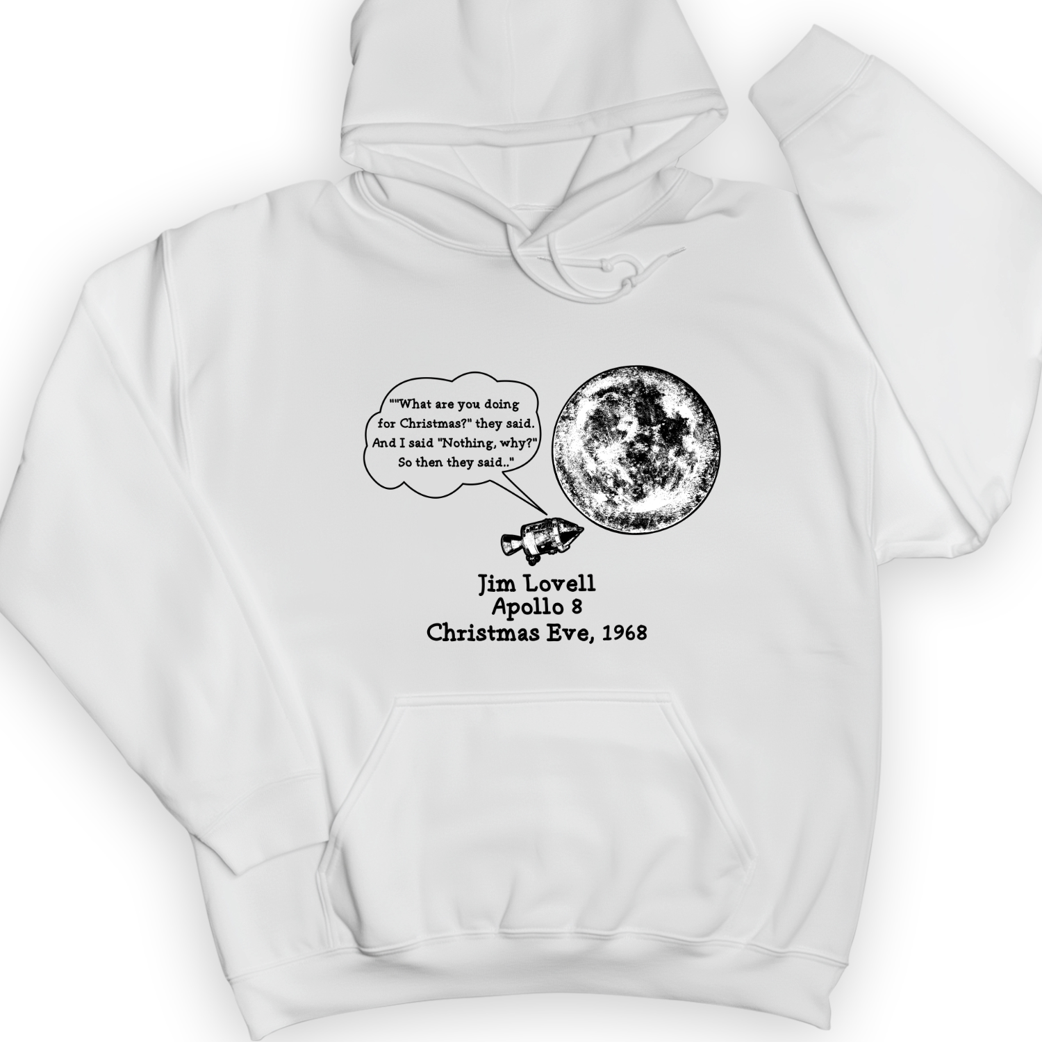 Apollo 8 Hoodie White / S