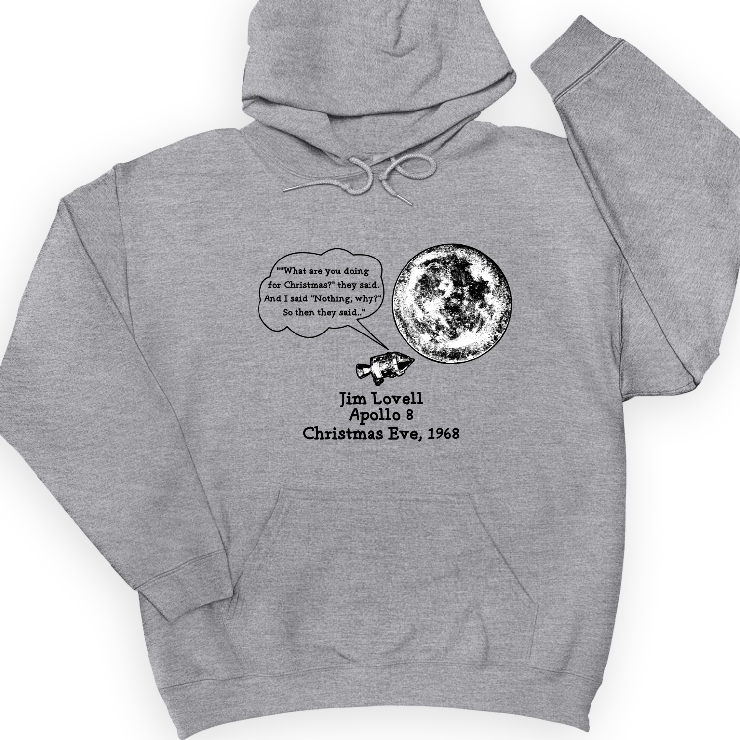 Apollo 8 Hoodie Sport Grey / S