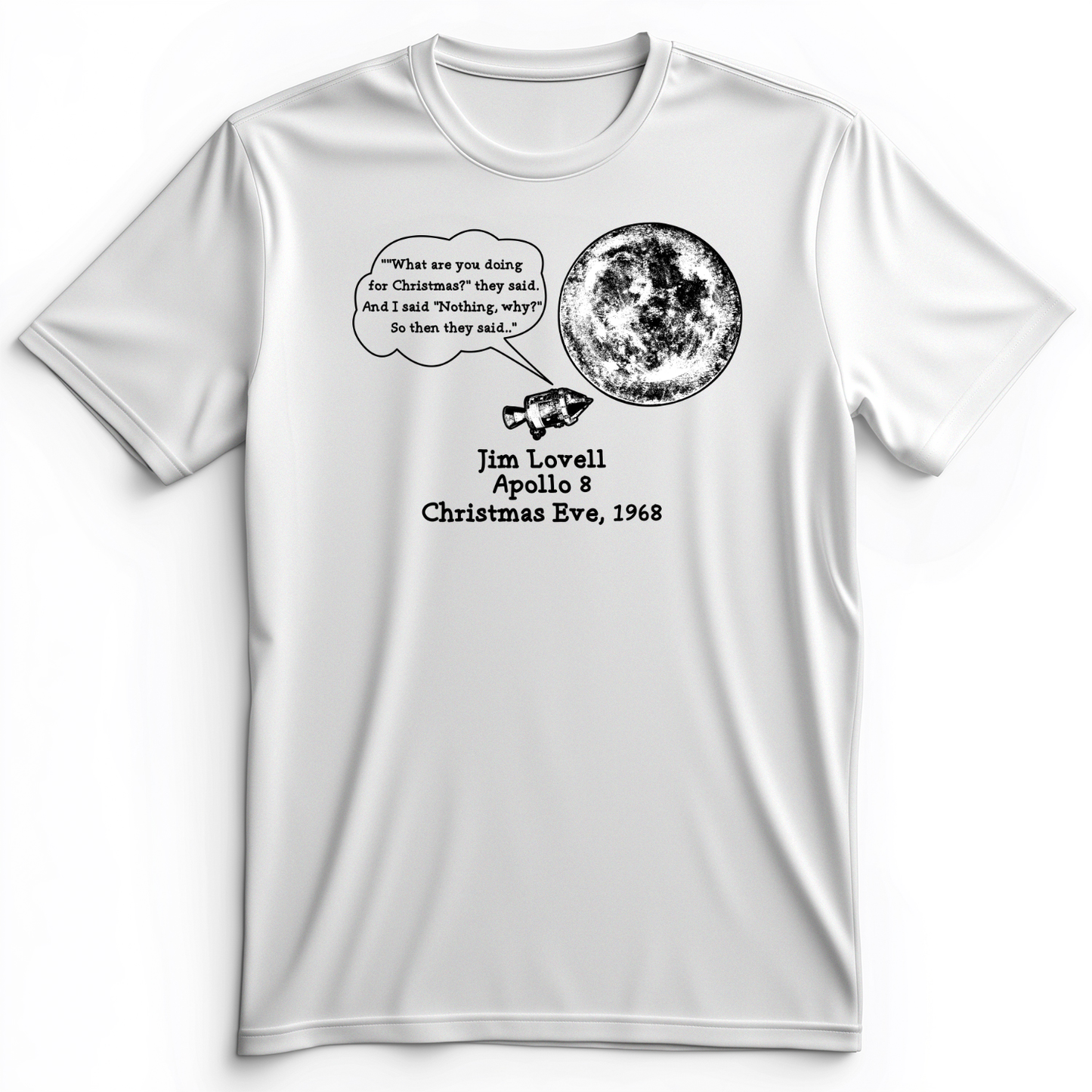 Apollo 8 Premium Tee White / S