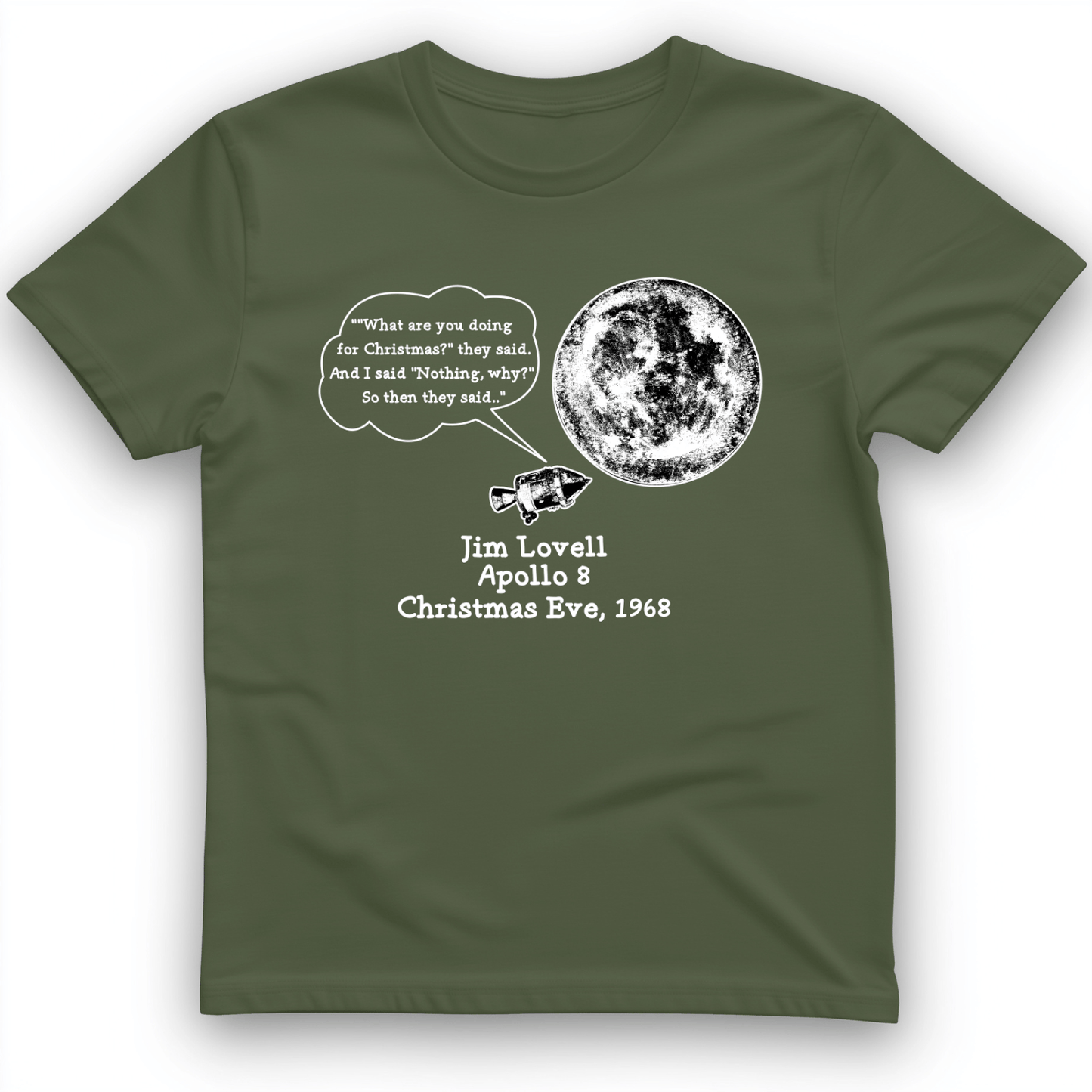 Apollo 8 T-Shirt Military Green / S