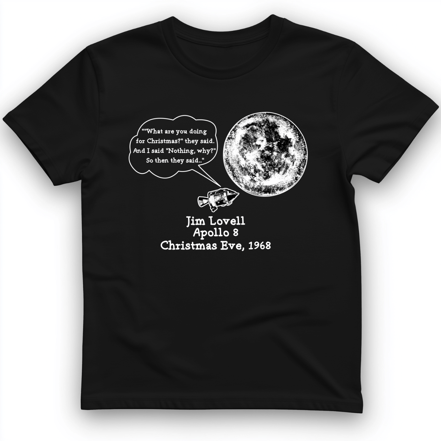 Apollo 8 T-Shirt Black / S