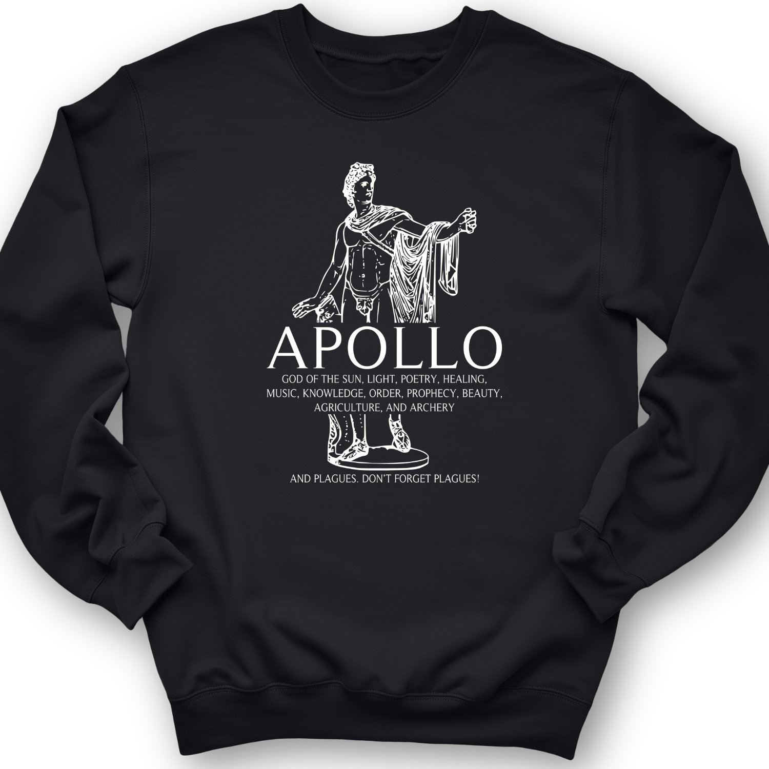 Apollo Crewneck Black / S