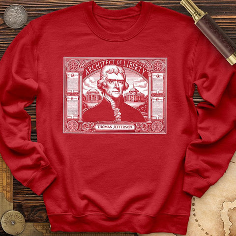 Architect of Liberty Crewneck Red / S