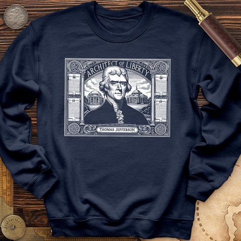 Architect of Liberty Crewneck Navy / S