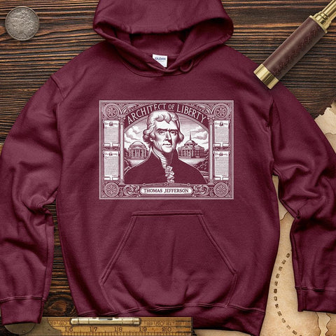 Architect of Liberty Hoodie Maroon / S