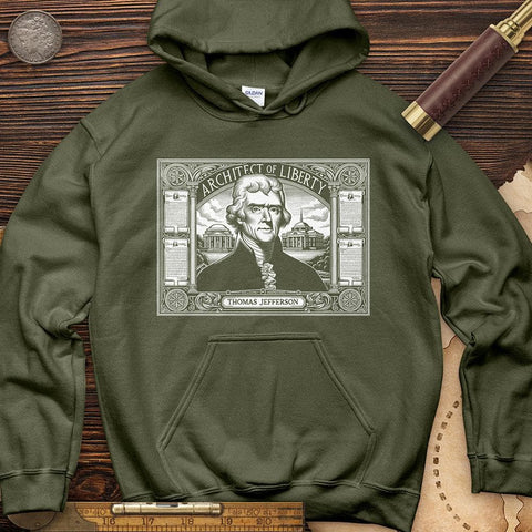 Architect of Liberty Hoodie Military Green / S