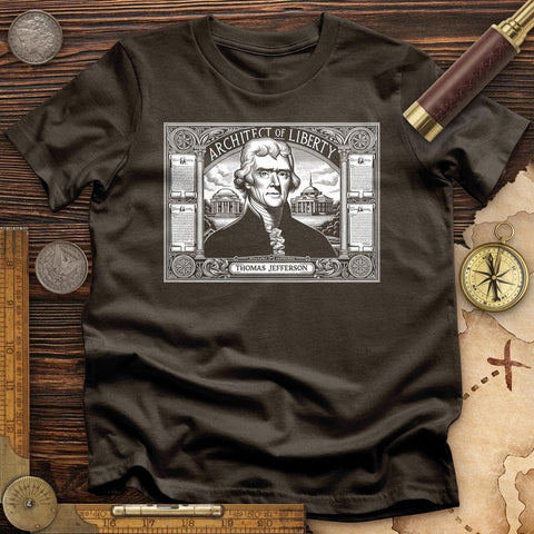Architect of Liberty T-Shirt Dark Chocolate / S