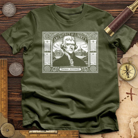 Architect of Liberty T-Shirt Military Green / S