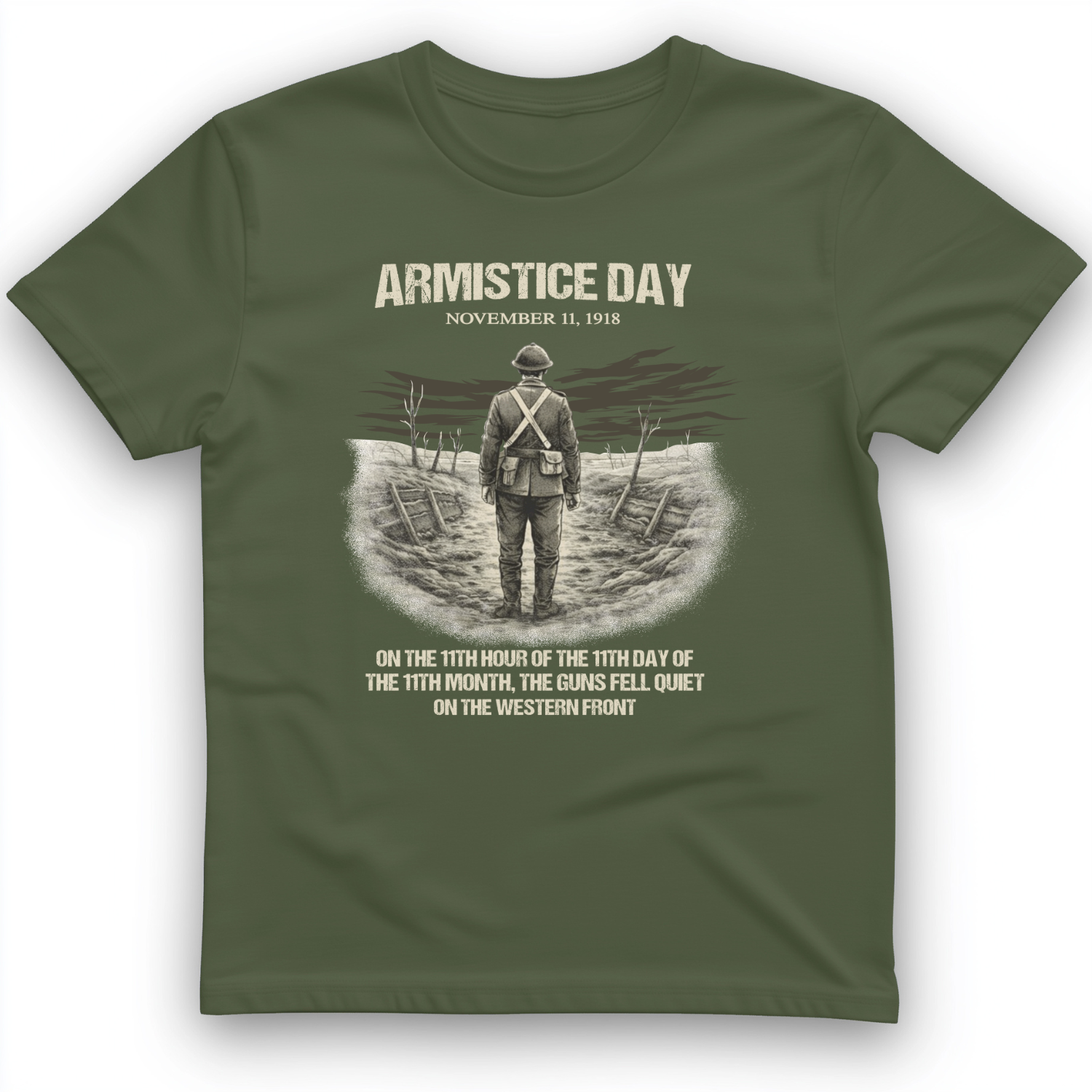 Armistice Day T-Shirt Military Green / S