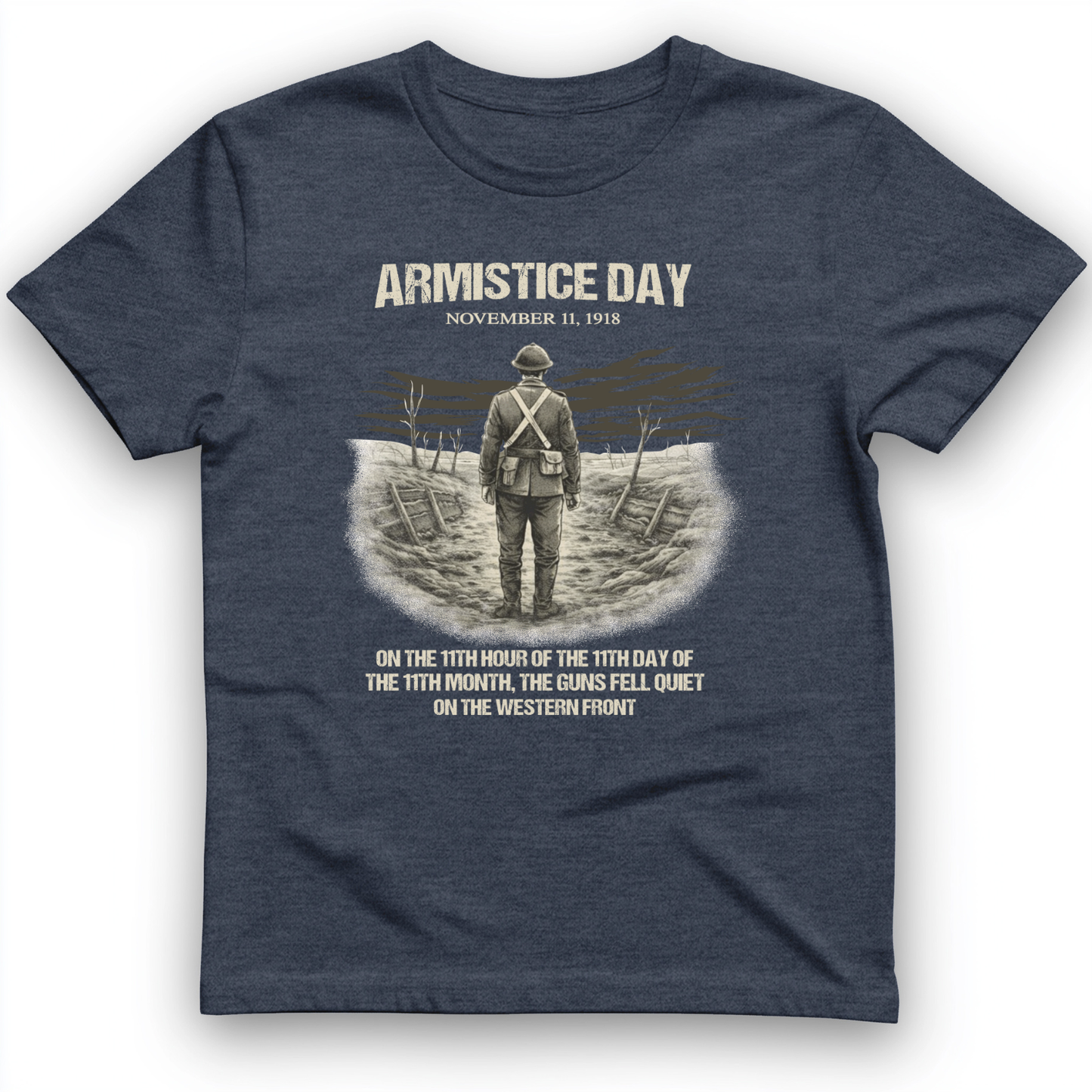 Armistice Day T-Shirt Heather Navy / S