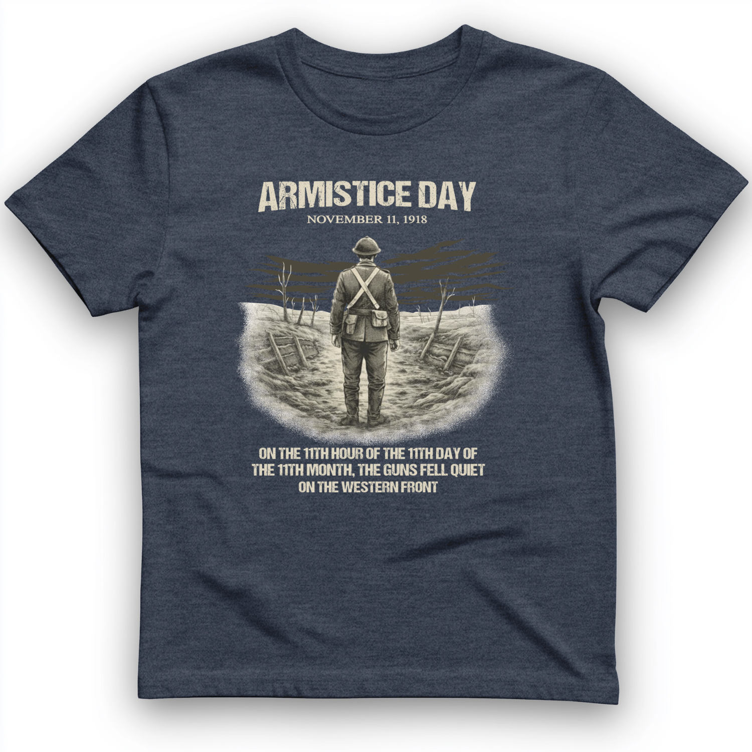Armistice Day T-Shirt Heather Navy / S