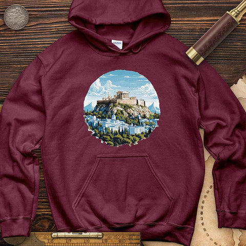 Athens Hoodie Maroon / S