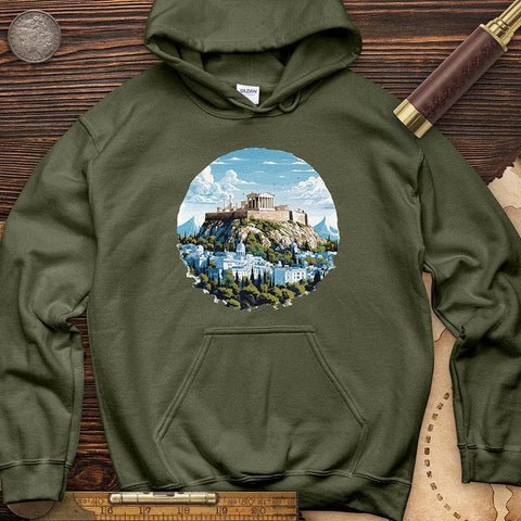 Athens Hoodie Military Green / S