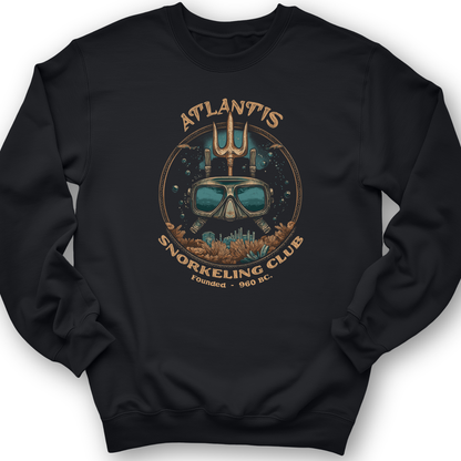 Atlantis Crewneck Black / S