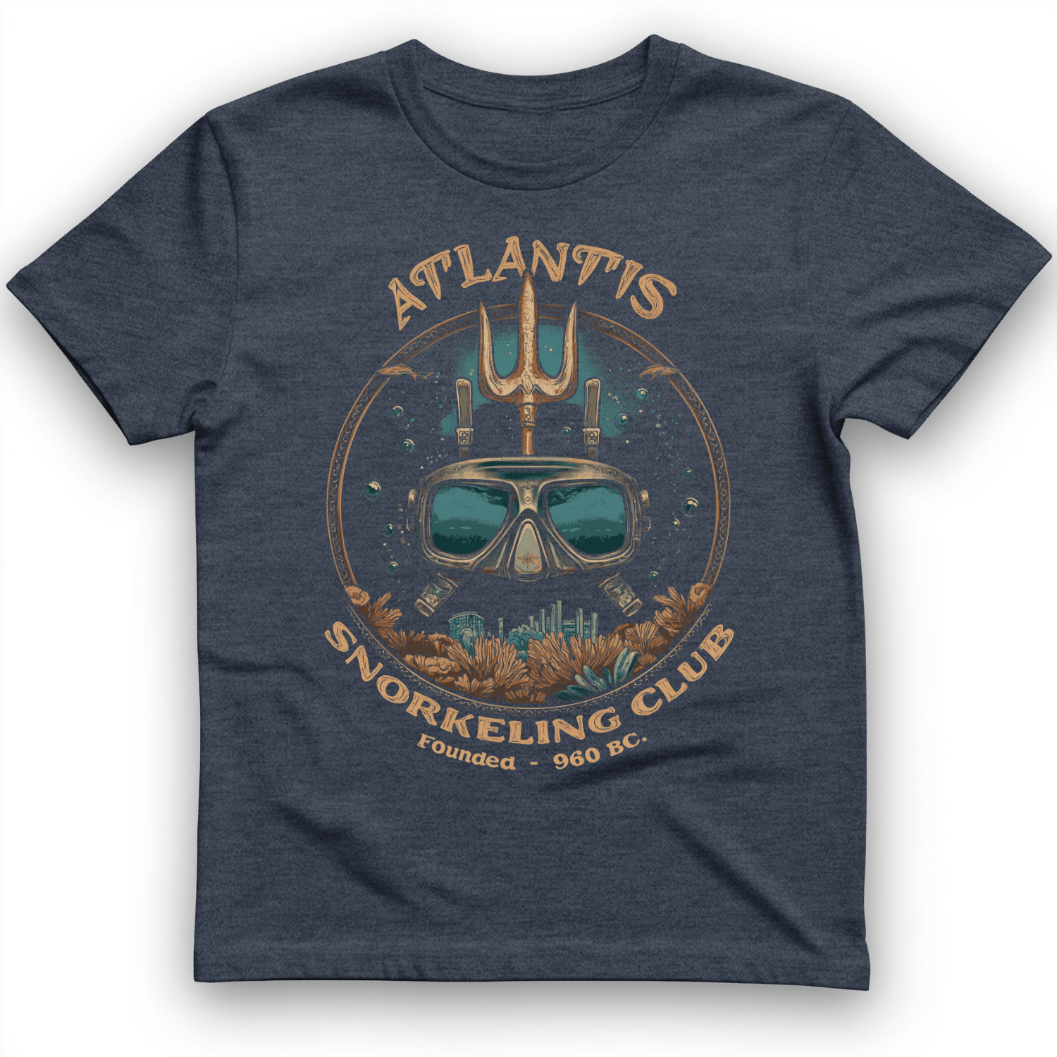 Atlantis T-Shirt Heather Navy / S