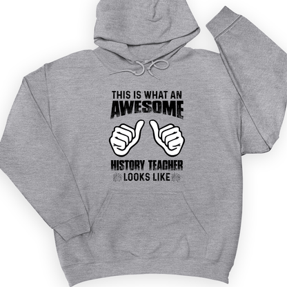 Awesome History Teacher Hoodie Sport Grey / S