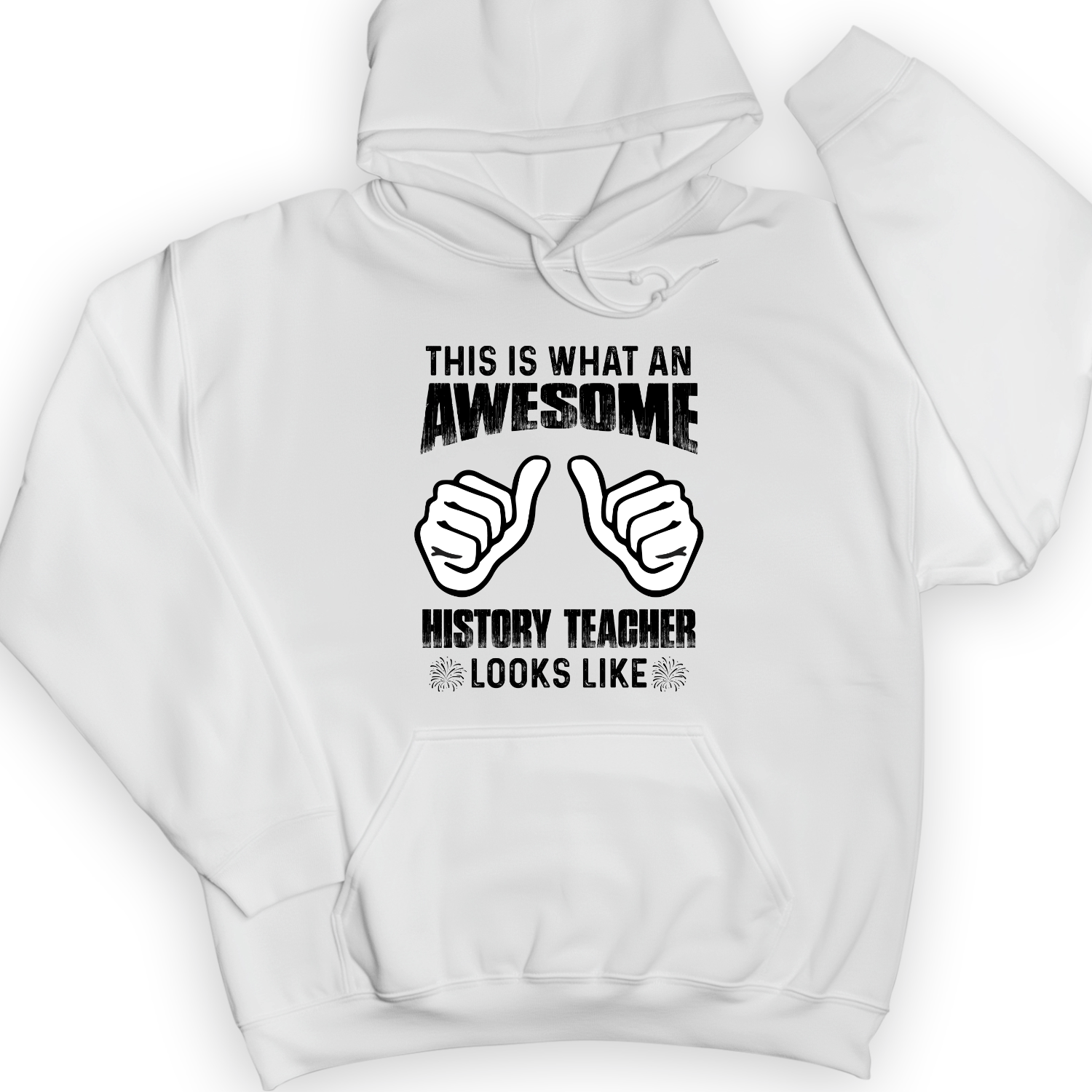 Awesome History Teacher Hoodie White / S