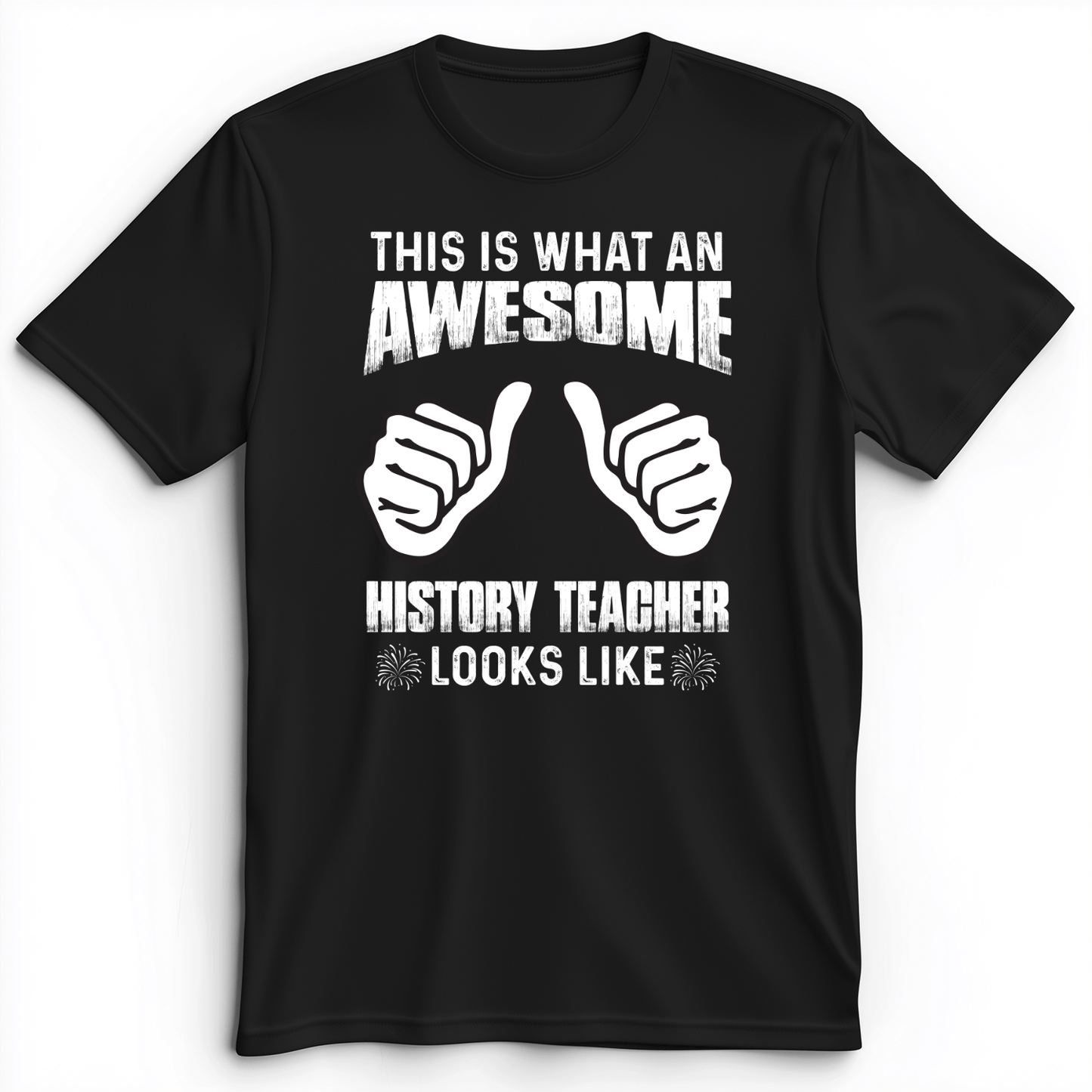Awesome History Teacher Premium Tee Black / S