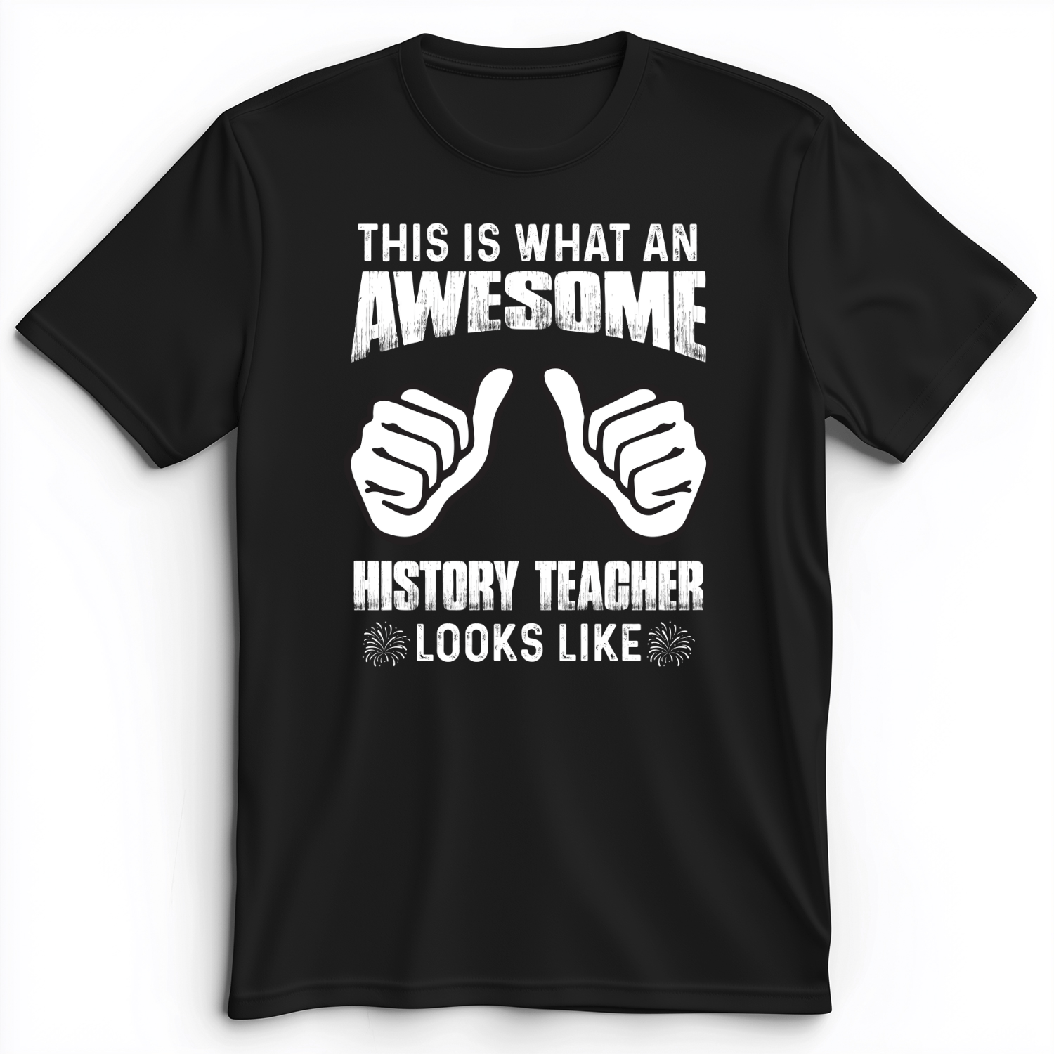 Awesome History Teacher Premium Tee Black / S