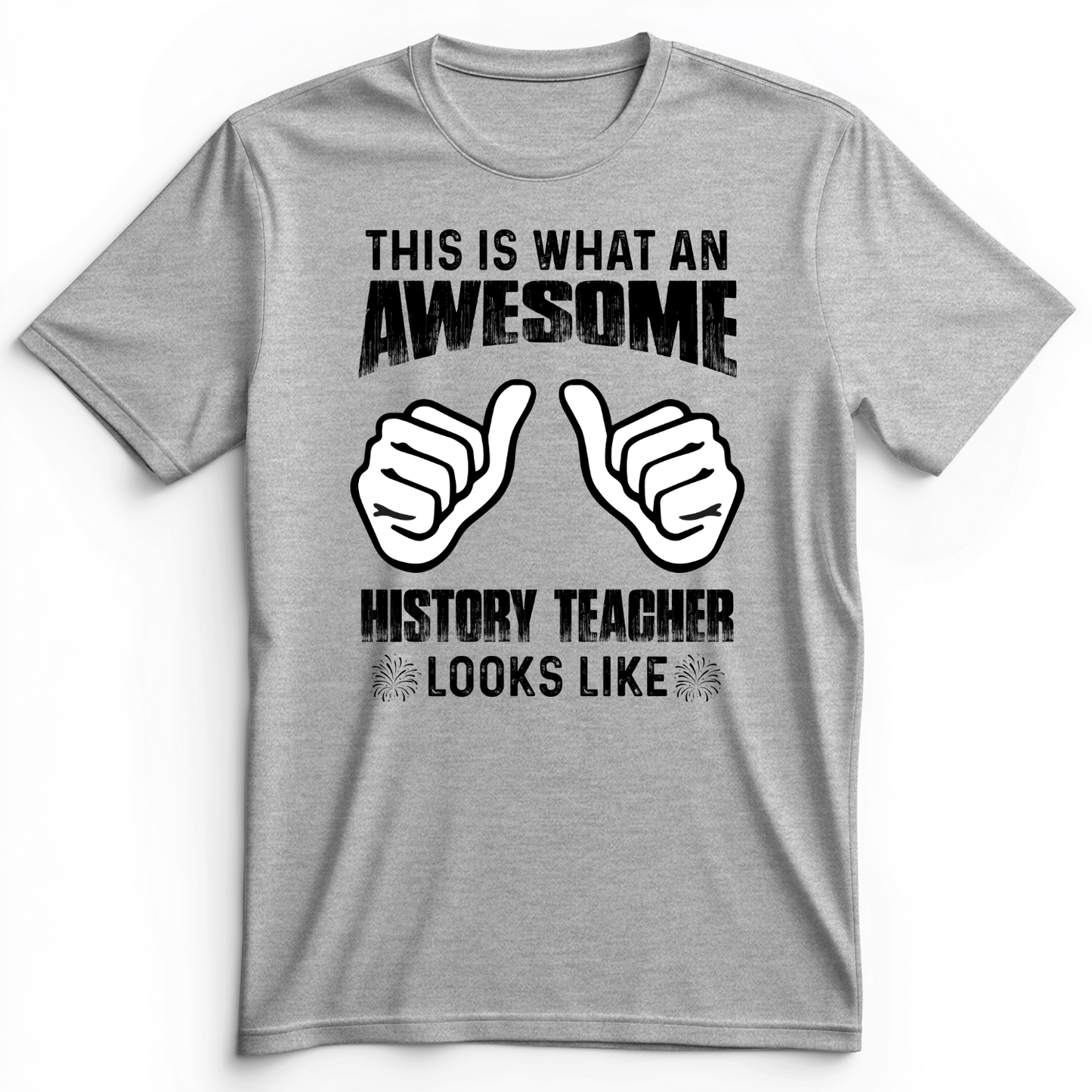 Awesome History Teacher Premium Tee Athletic Heather / S