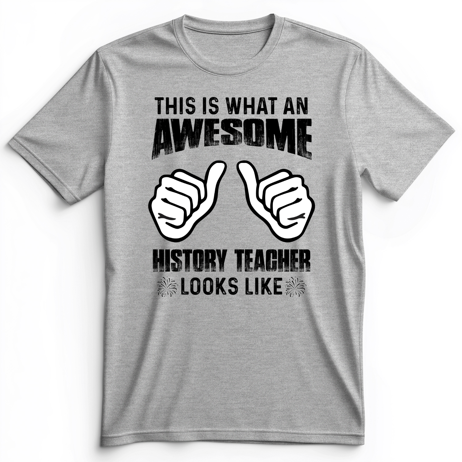 Awesome History Teacher Premium Tee Athletic Heather / S