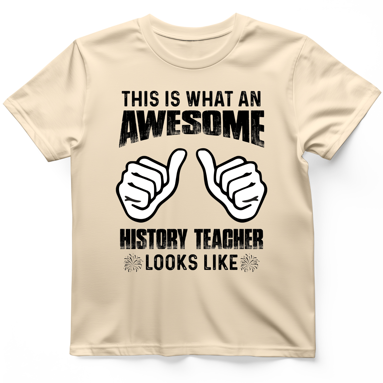 Awesome History Teacher T-Shirt Natural / S