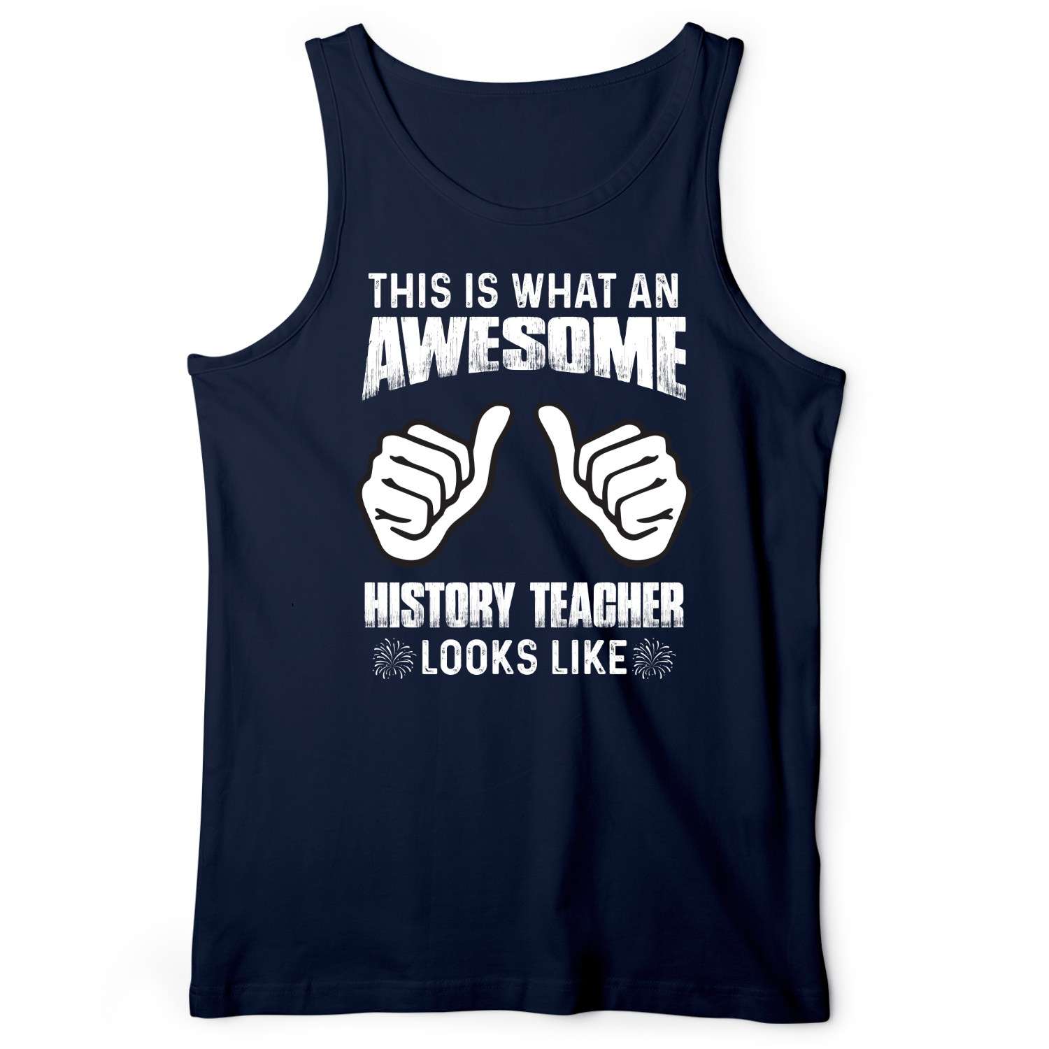 Awesome History Teacher Tank Navy / XS