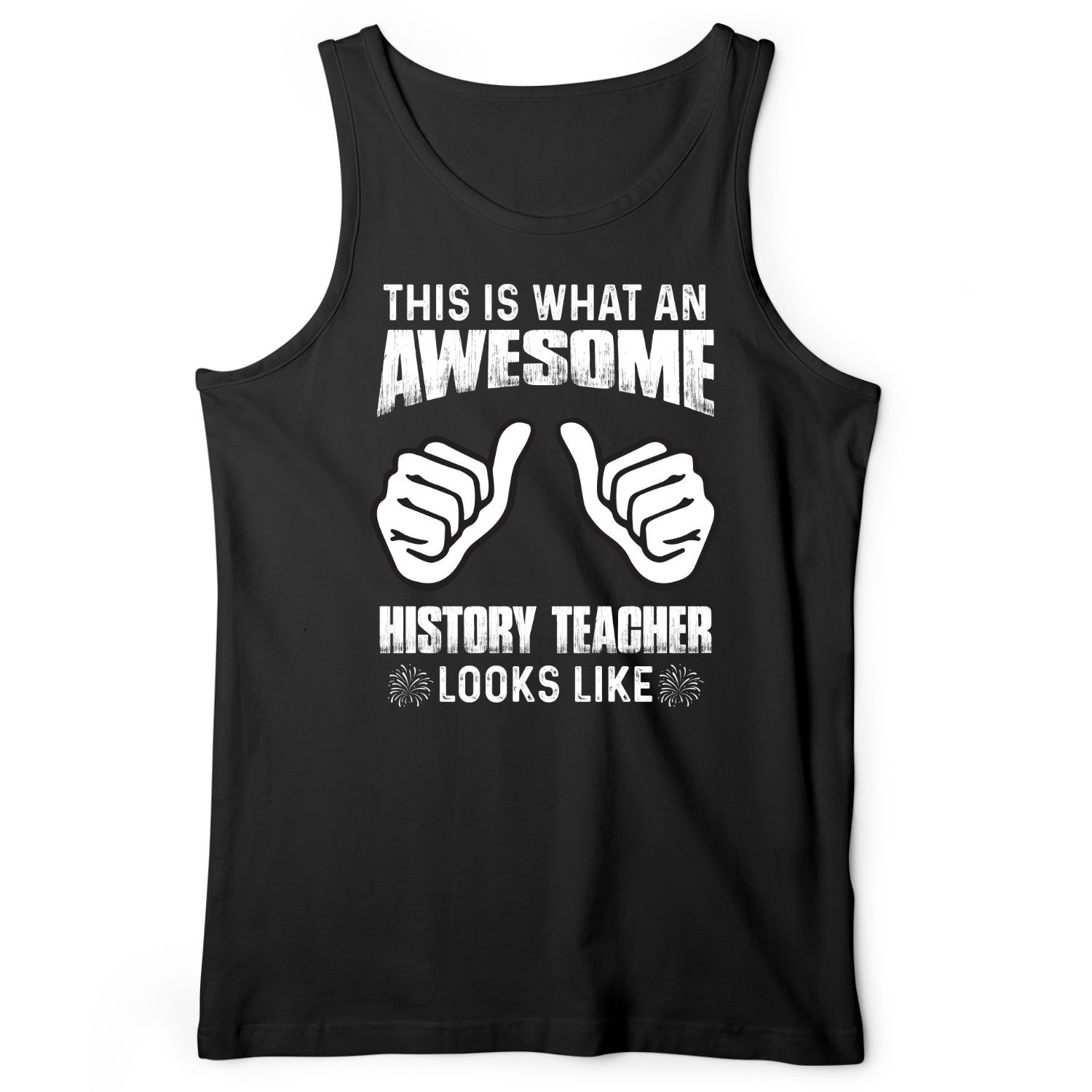 Awesome History Teacher Tank Black / XS
