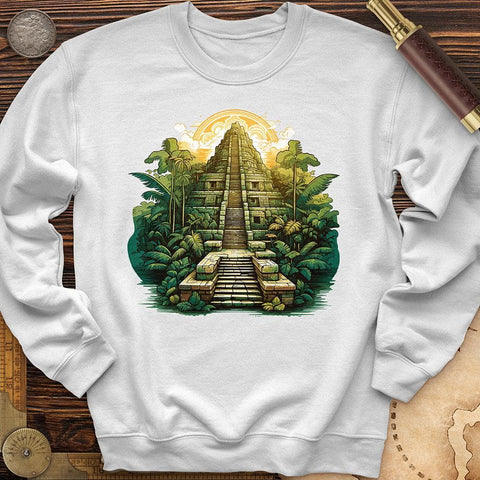 Aztec Pyramid Crewneck White / S